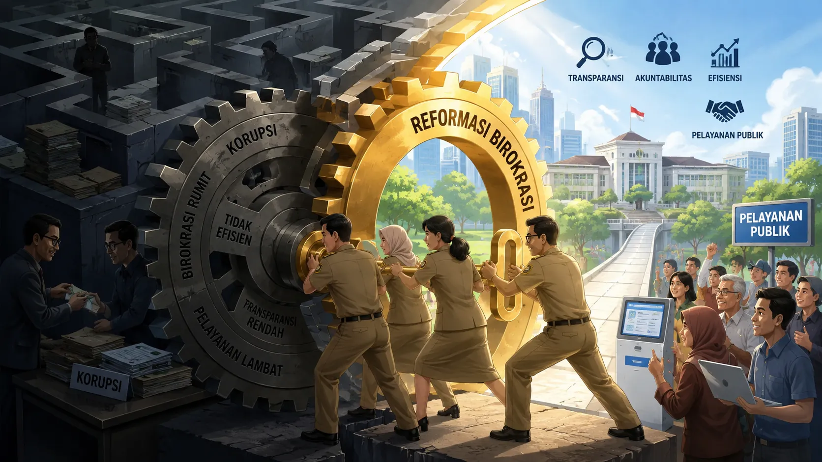 UJIAN BERAT REFORMASI BIROKRASI DI INDONESIA