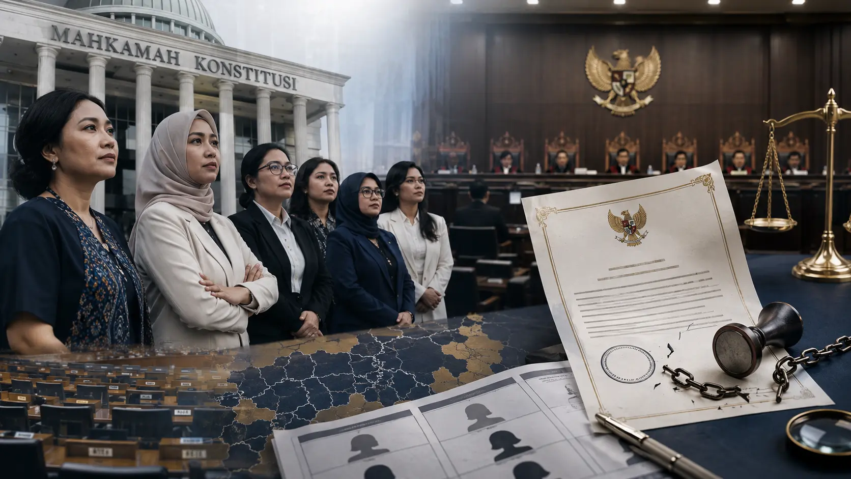 Sampul Norma Tanpa Sanksi: Nestapa Kepastian Hukum dalam Keterwakilan Perempuan di Daerah Pemilihan