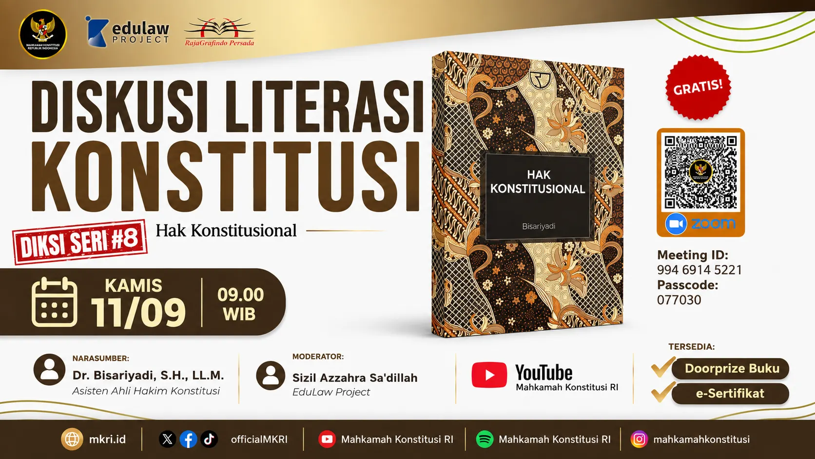 Diskusi Literasi Konstitusi (DIKSI) Seri ke-8