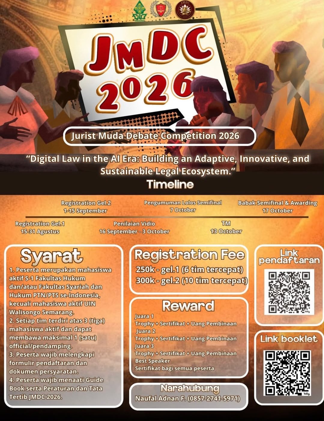 Poster JURIS DEBATE COMPETITION 2026