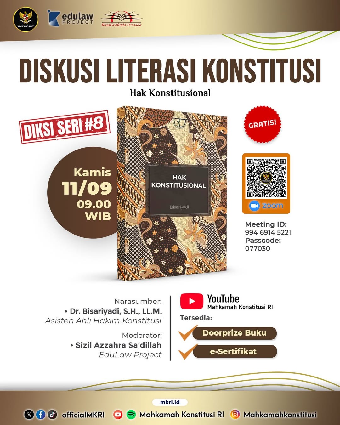 Diskusi Literasi Konstitusi Seri #8: Hak Konstitusional