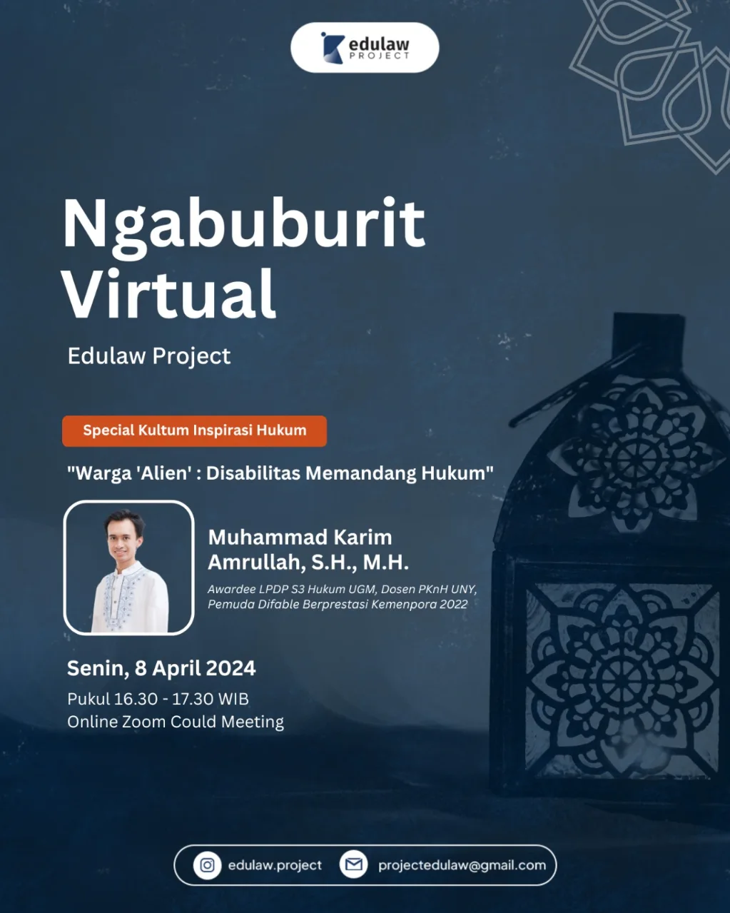 Ngabuburit Virtual: Warga Alien, Disabilitas Memandang Hukum