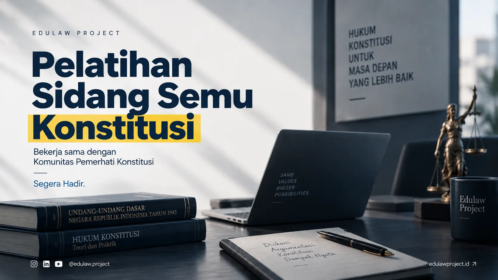 Poster Pelatihan Sidang Semu Konstitusi