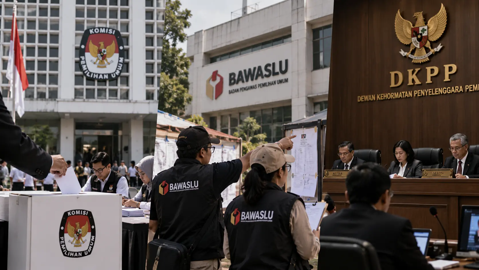 Mengenal KPU, Bawaslu, dan DKPP: Tiga Lembaga dalam Penyelenggaraan Pemilu
