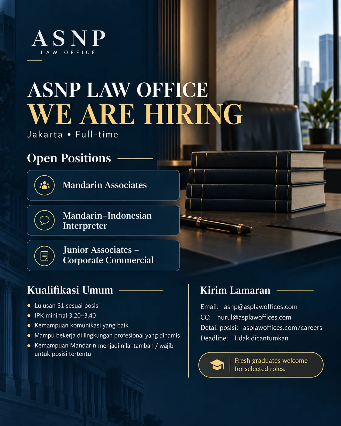 Poster Mandarin–Indonesian Interpreter – ASNP Law Office