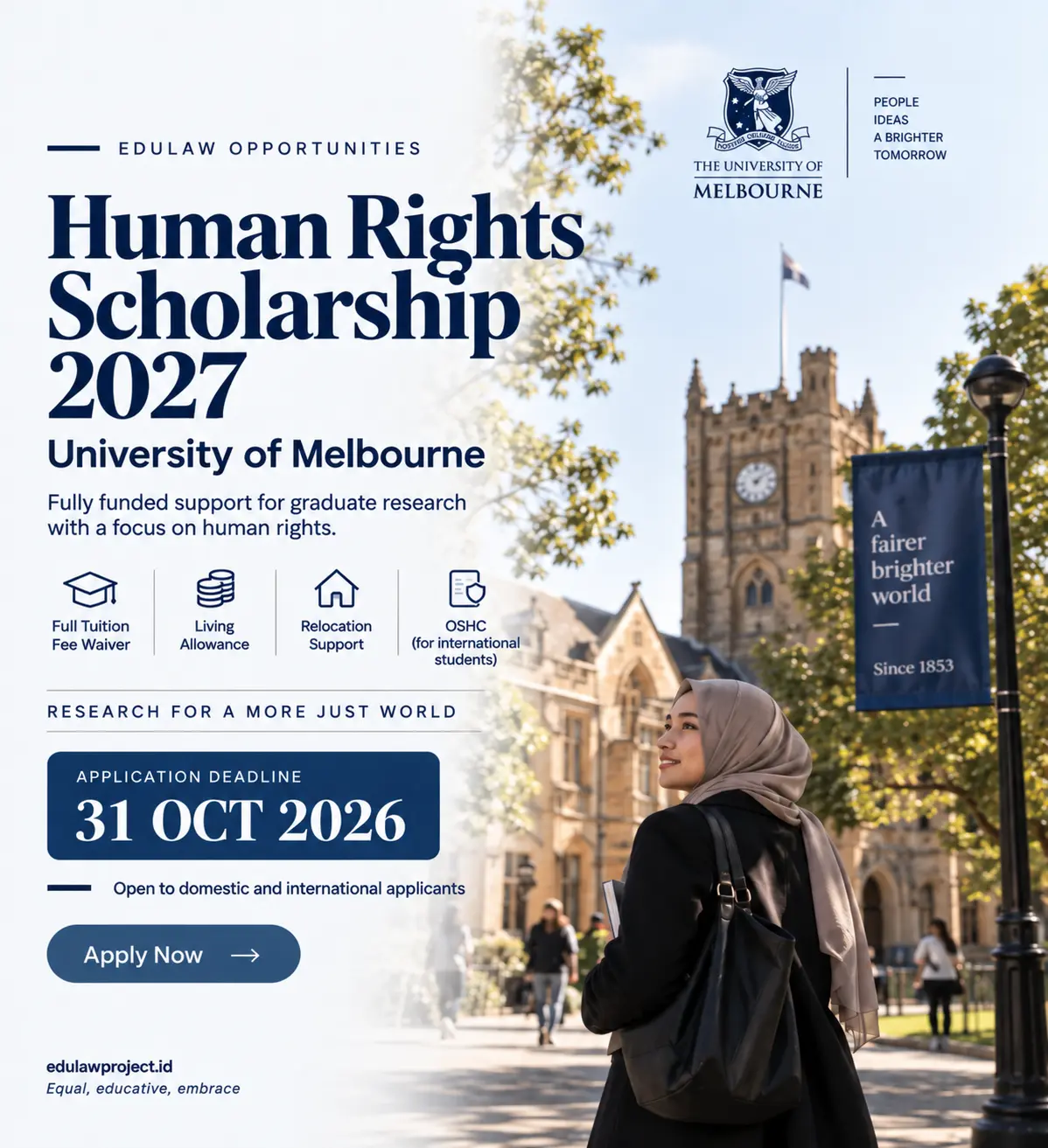 Poster 1 — Human Rights Scholarship 2027 – University of Melbourne