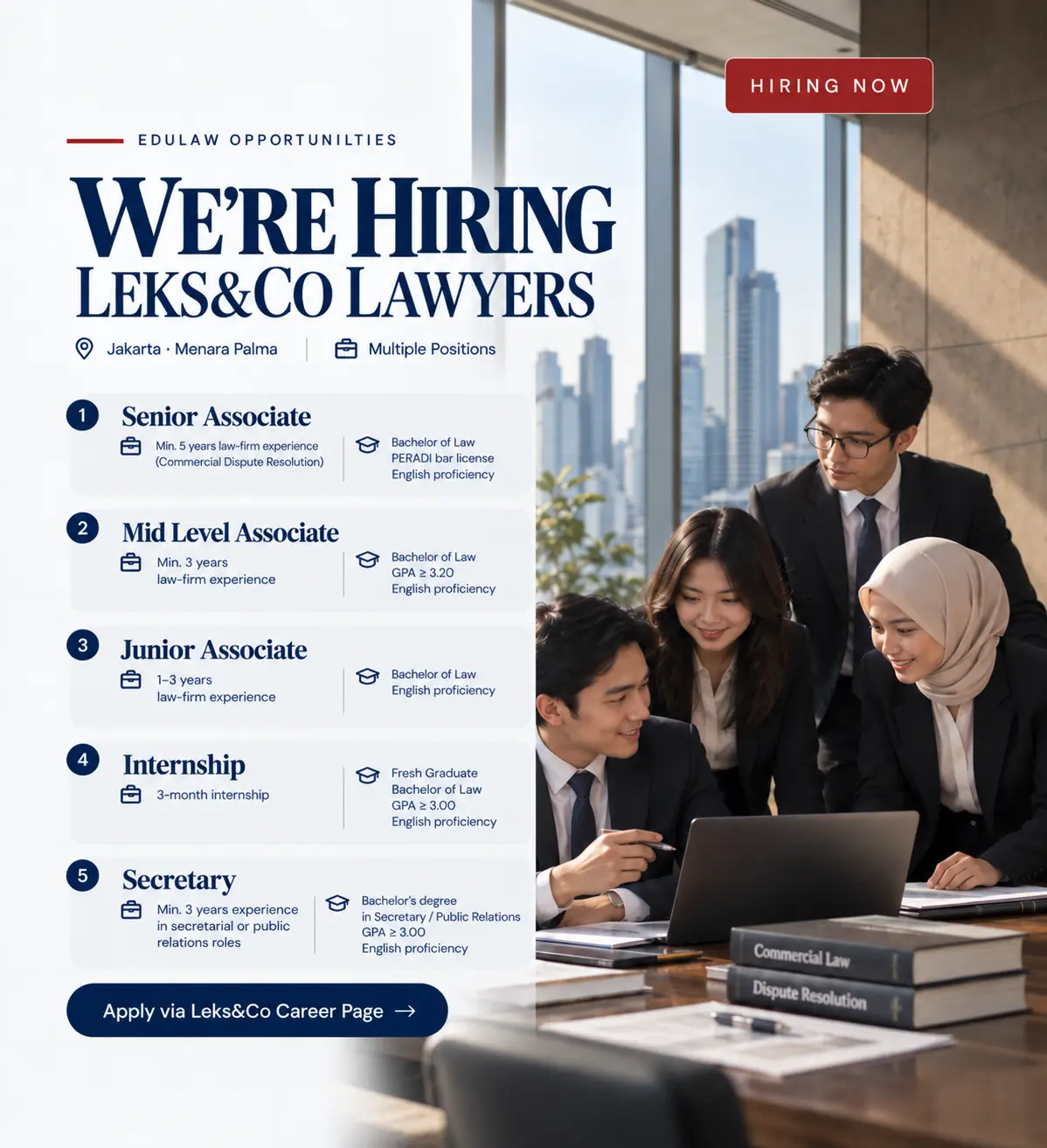 Poster Junior Associate – Leks&Co Lawyers