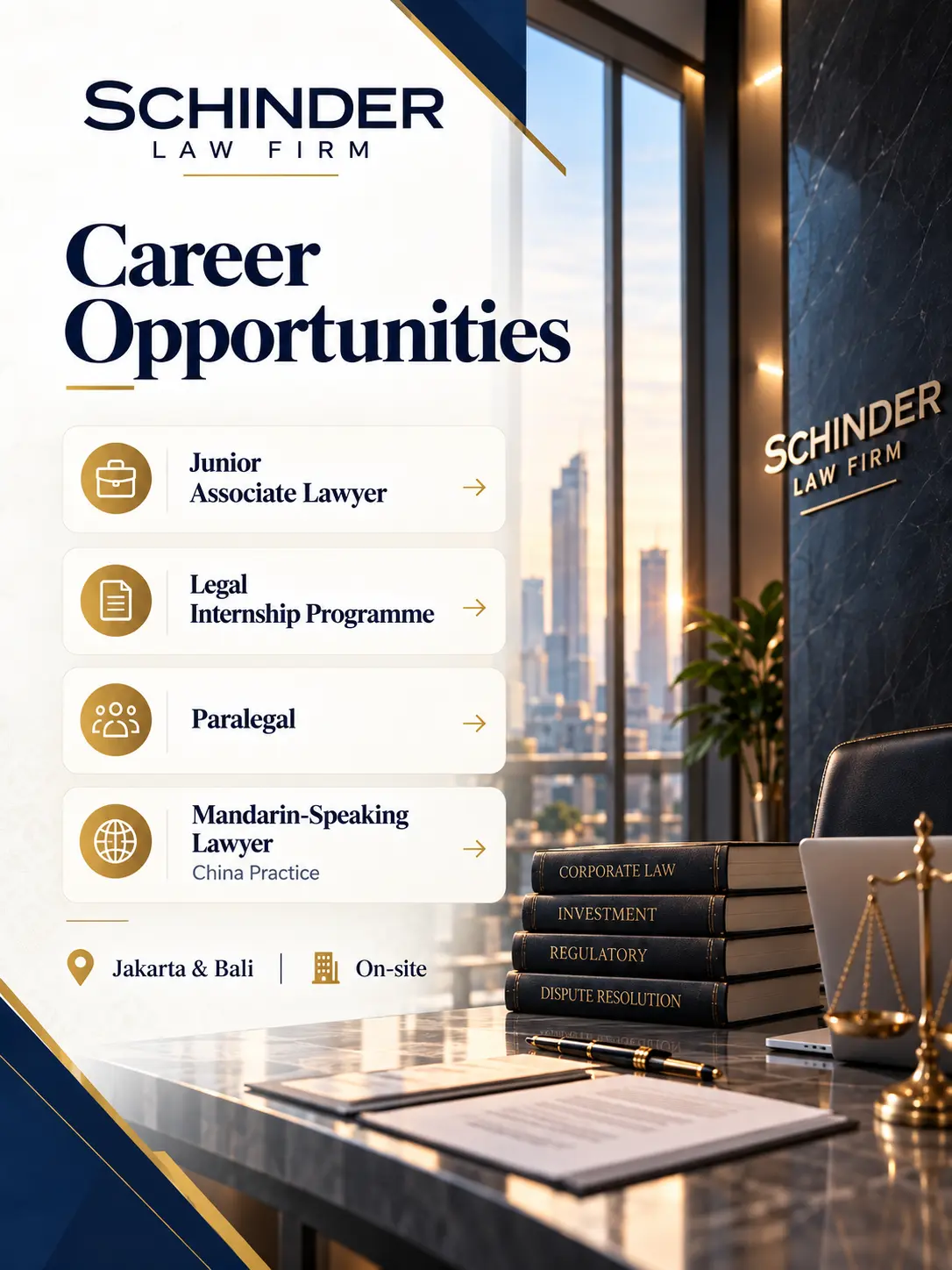 Poster Mandarin-Speaking Lawyer – China Practice