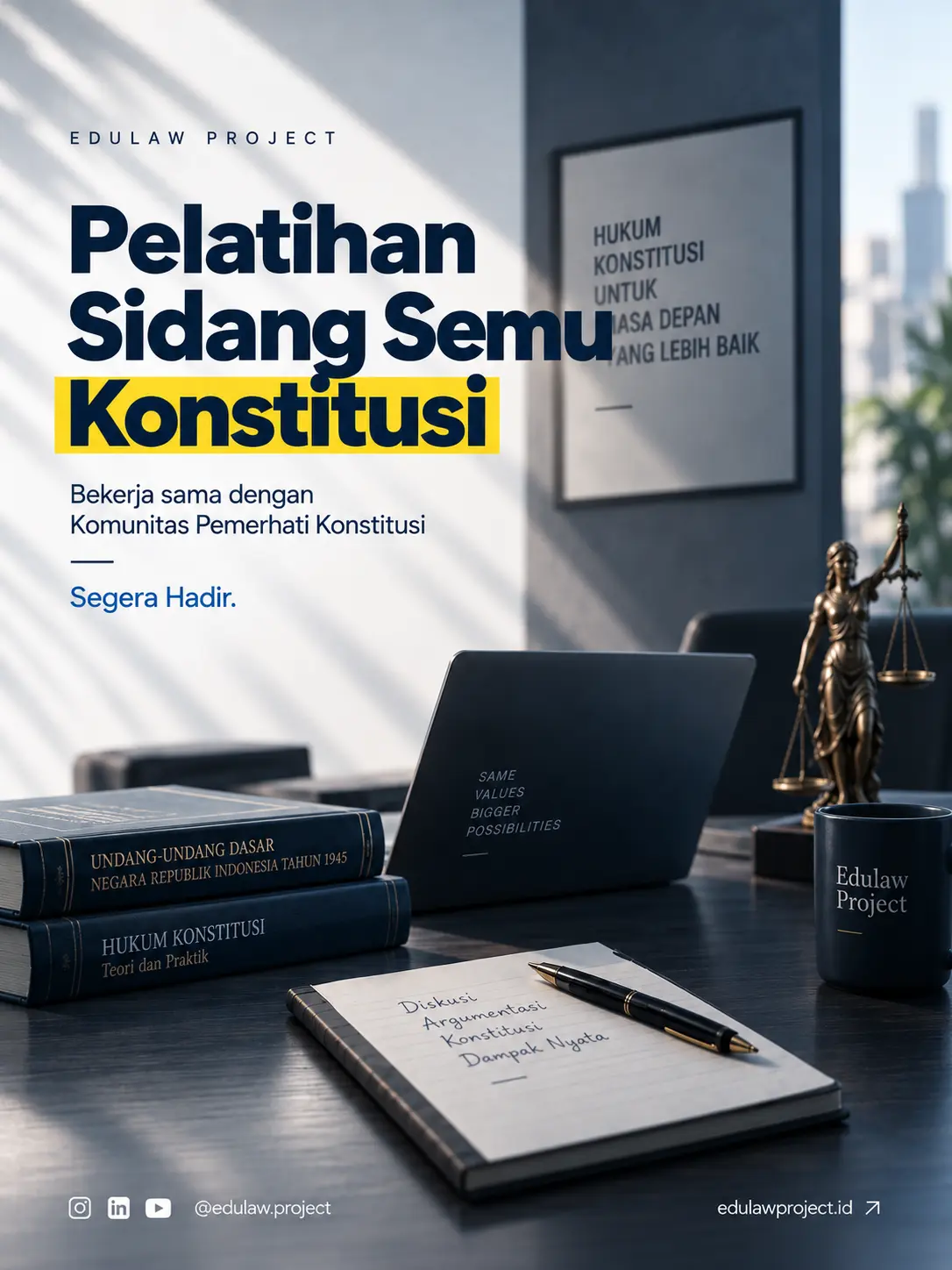 Poster Pelatihan Sidang Semu Konstitusi